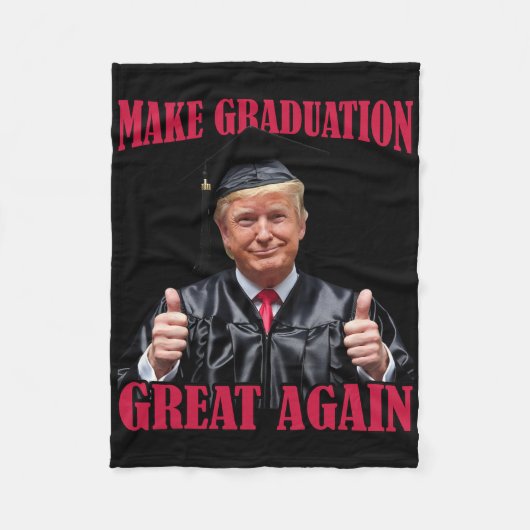 Make Graduation Great Again Lustig Donald Trump Gr Fleecedecke (Vorderseite)