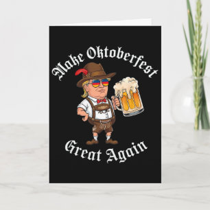 Make Great Again Lustiger Trump Trinkt Bier Karte