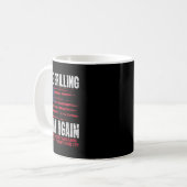 Make Grilling Great Again Lustig Trump Bbq Pit Mas Kaffeetasse (Vorderseite Links)