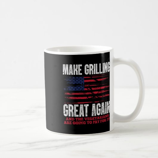 Make Grilling Great Again Lustig Trump Bbq Pit Mas Kaffeetasse (Rechts)