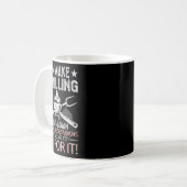 Make Grilling Great Again Trump Bbq Pit Master Gri Kaffeetasse (Vorderseite Links)
