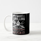 Make Grilling Great Again Trump Bbq Pit Master Gri Kaffeetasse (Links)