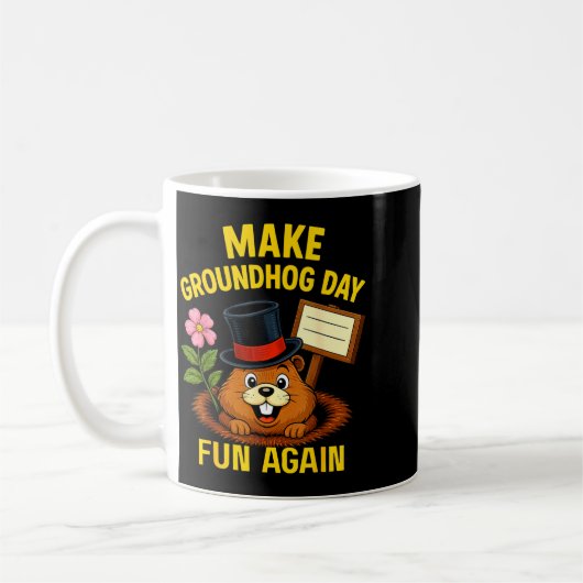 Make Groundhog Day Fun Again Funny Groundhog Lover Kaffeetasse (Links)