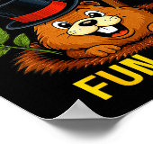 Make Groundhog Day Fun Again Funny Groundhog Lover Poster (Ecke)