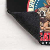 Make Groundhog Day Great Again Lustig Trump Hält Mousepad (Ecke)