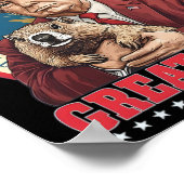 Make Groundhog Day Great Again Lustig Trump Hält Poster (Ecke)