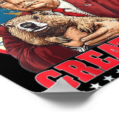 Make Groundhog Day Great Again Lustig Trump Halten Poster (Ecke)