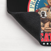 Make Groundhog Day Great Again Lustiger Trump Hält Mousepad (Ecke)
