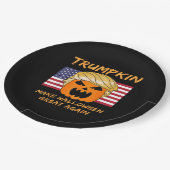 Make Halloween Great Away Trumpkin Pappteller (Schrägansicht)