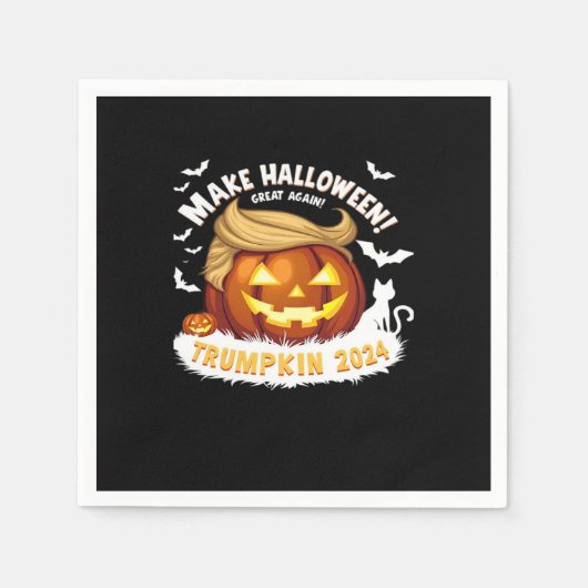 Make Halloween Great Away Trumpkin Serviette (Vorderseite)