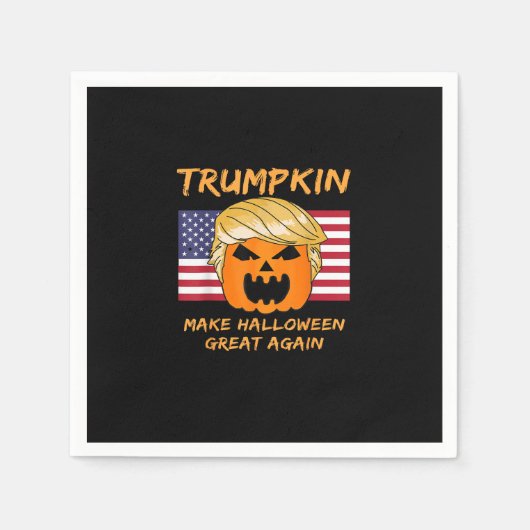Make Halloween Great Away Trumpkin Serviette (Vorderseite)