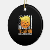 Make Halloween Great wieder Trumpkin Funny Hair Pu Keramik Ornament (Links)