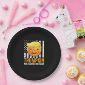 Make Halloween Great wieder Trumpkin Funny Hair Pu Pappteller (Party)