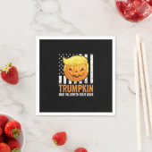 Make Halloween Great wieder Trumpkin Funny Hair Pu Serviette (Beispiel)