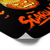 Make Halloween Scary Again Funny Trump  Poster (Ecke)