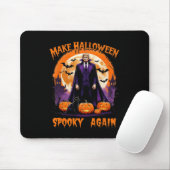 Make Halloween Spooky Again Funny Trump Halloween  Mousepad (Mit Mouse)
