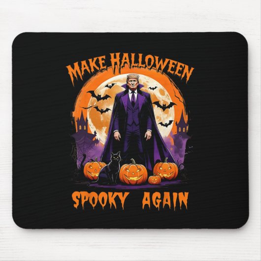Make Halloween Spooky Again Funny Trump Halloween  Mousepad (Vorne)