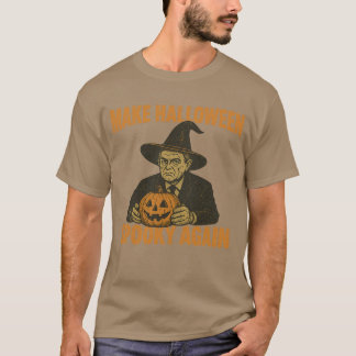 Make Halloween Spooky Again Vintage Trump Hallowee T-Shirt
