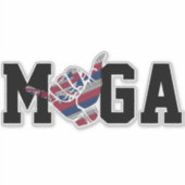 MAKE HAWAII WIEDER GROSS HIFLAG SHAKA- PLAY AUF MA AUFKLEBER (Vorderseite)