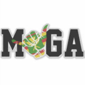 MAKE HAWAII WIEDER GROSS KANAKA SHAKA - SPIELEN AU AUFKLEBER (Vorderseite)