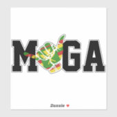 MAKE HAWAII WIEDER GROSS KANAKA SHAKA - SPIELEN AU AUFKLEBER (Blatt)