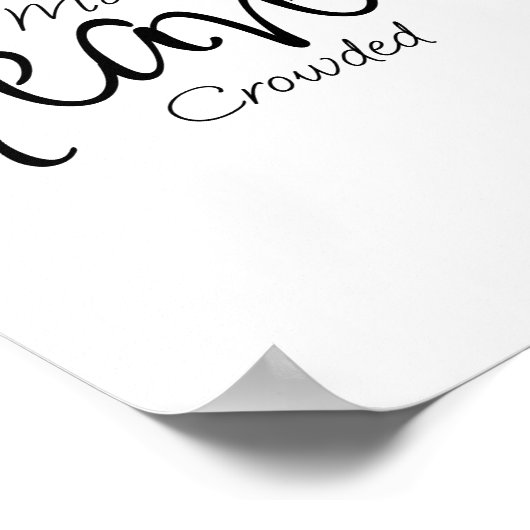 MAKE HEAVEN CROWD Minimalistisch Poster (Ecke)