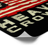 Make Heaven Crowded Christian Faith Bible Usa Flag Poster (Ecke)