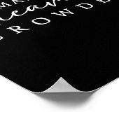 Make Heaven Crowded Christian Faith Insrational Qu Poster (Ecke)