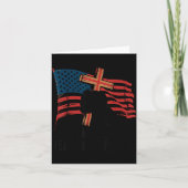 Make Heaven Crowded Christian Patriotic Cross Amer Karte (Vorderseite)