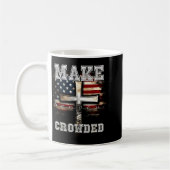 Make Heaven Crowded Cross _ American Flag Christia Kaffeetasse (Links)