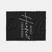Make Heaven Crowded Cross - Minimalist Christian R Fleecedecke (Vorderseite (Horizontal))