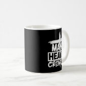 Make Heaven Crowded Cross - Minimalist Christian R Kaffeetasse (VorderseiteRechts)