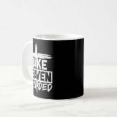 Make Heaven Crowded Cross - Minimalist Christian R Kaffeetasse (Vorderseite Links)
