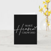 Make Heaven Crowded Cross - Minimalist Christian R Karte (Gelbe Blume)