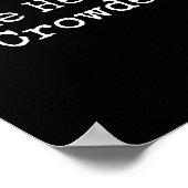 Make Heaven Crowded Cross - Minimalist Christian R Poster (Ecke)