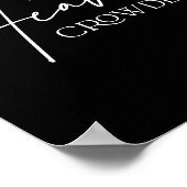 Make Heaven Crowded Cross - Minimalist Christian R Poster (Ecke)