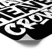 Make Heaven Crowded Cross - Minimalist Christian R Poster (Ecke)