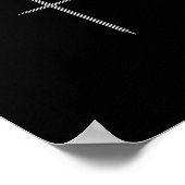 Make Heaven Crowded Cross Minimalist Christian Rel Poster (Ecke)