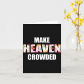Make Heaven Crowded Floral Letter _ Christian Fait Karte (Gelbe Blume)
