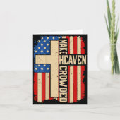 Make Heaven Crowded On-back Patriotic Christian Cr Karte (Vorderseite)