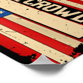 Make Heaven Crowded On-back Patriotic Christian Cr Poster (Ecke)