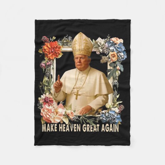 Make Heaven Great Again Donald Trump  Fleecedecke (Vorderseite)