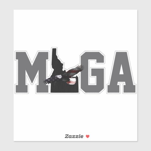 MAKE IDAHO GREAT WIEDER EGAL FLAG - SPIELEN AUF MA AUFKLEBER (Blatt)