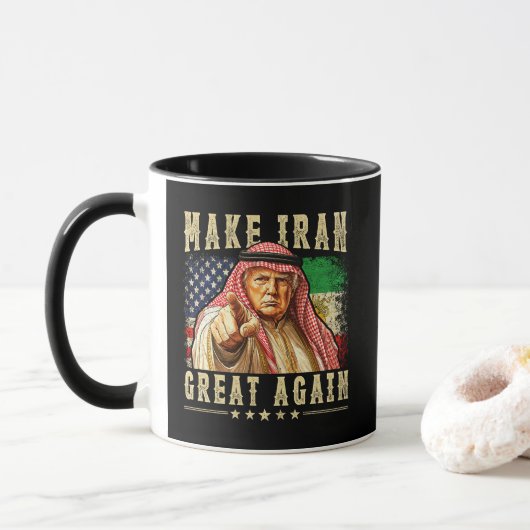Make Iran Great Again Iraner Tasse (Mit Donut)