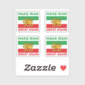 Make Iran Great Again Persian II Aufkleber (Blatt)