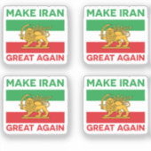Make Iran Great Again Persian II Aufkleber (Vorderseite)