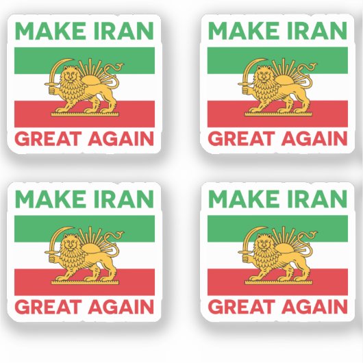 Make Iran Great Again Persisch II Aufkleber (Vorderseite)
