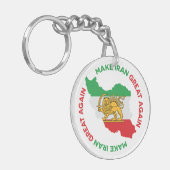 Make Iran Great Again Persisch Schlüsselanhänger (Vorderseite links)