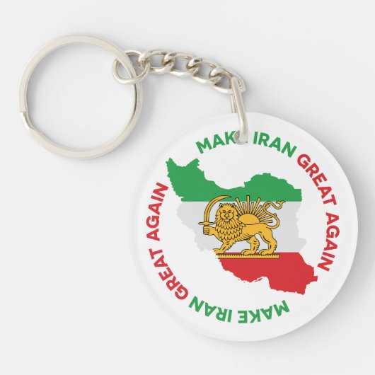 Make Iran Great Again Persisch Schlüsselanhänger (Vorderseite)