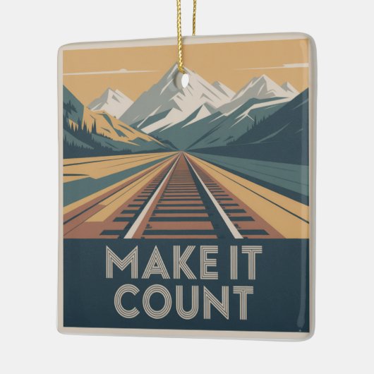 Make It Count Keramikornament (Links)
